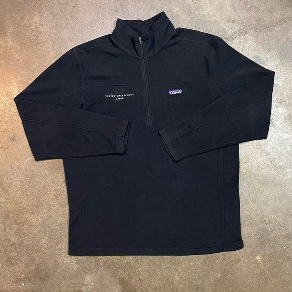 Patagonia Synchilla Fleece Quarter Zip Pullover Black XXL - Picture 2 of 8